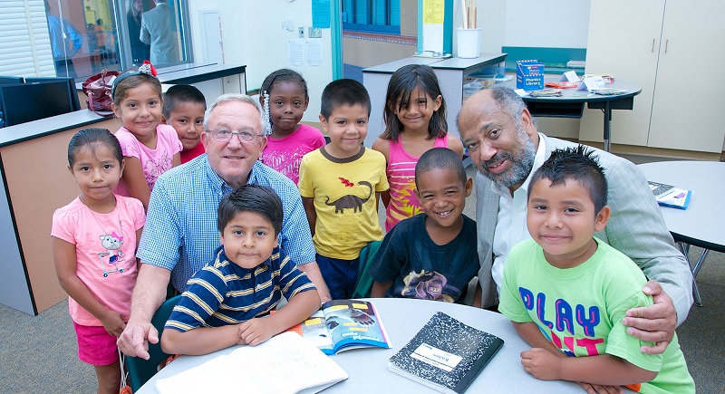 Children in a school environment